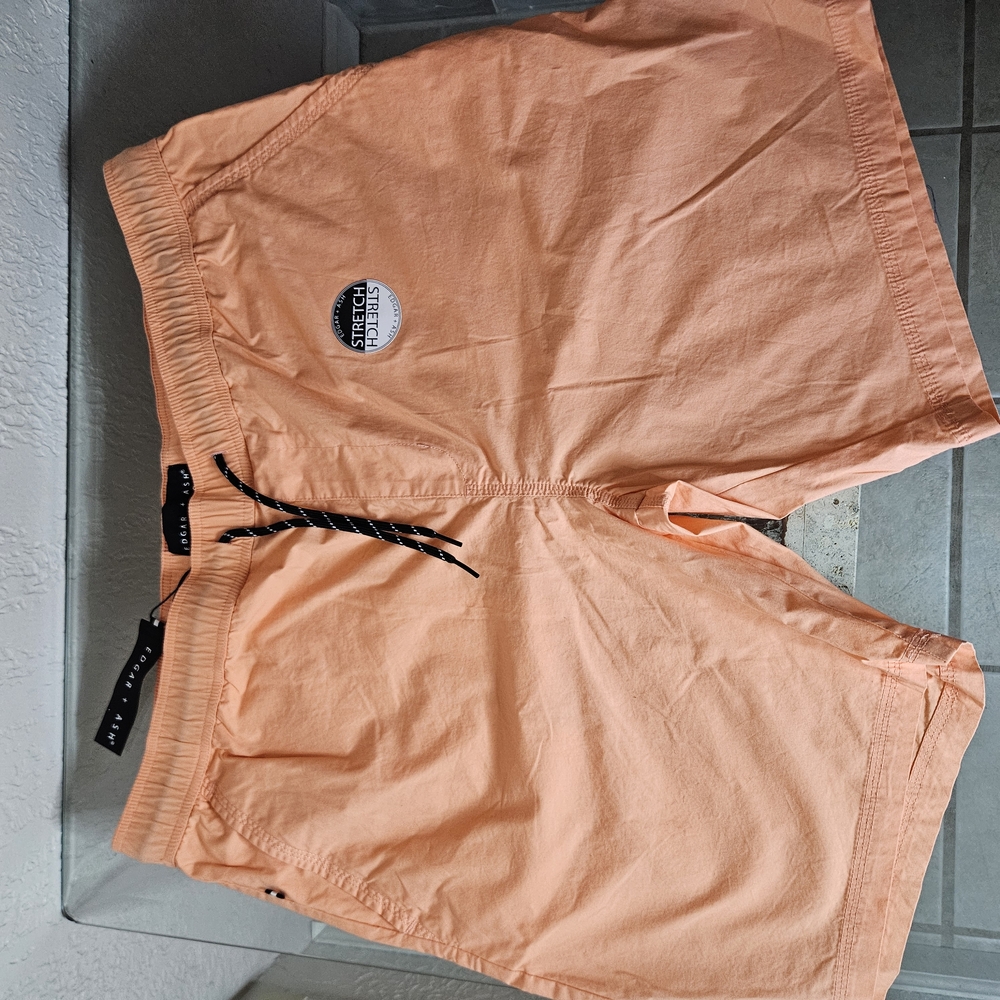 Ash Vibrant Orange Swim Board Shorts